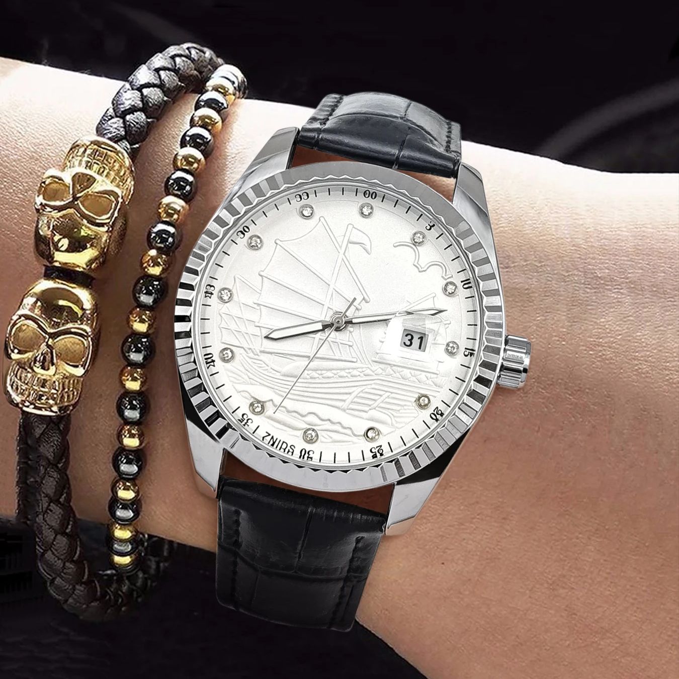 Smartwatch Watches Best Gift For Men - 유럽 및 미국 스타일의 요트 시리즈