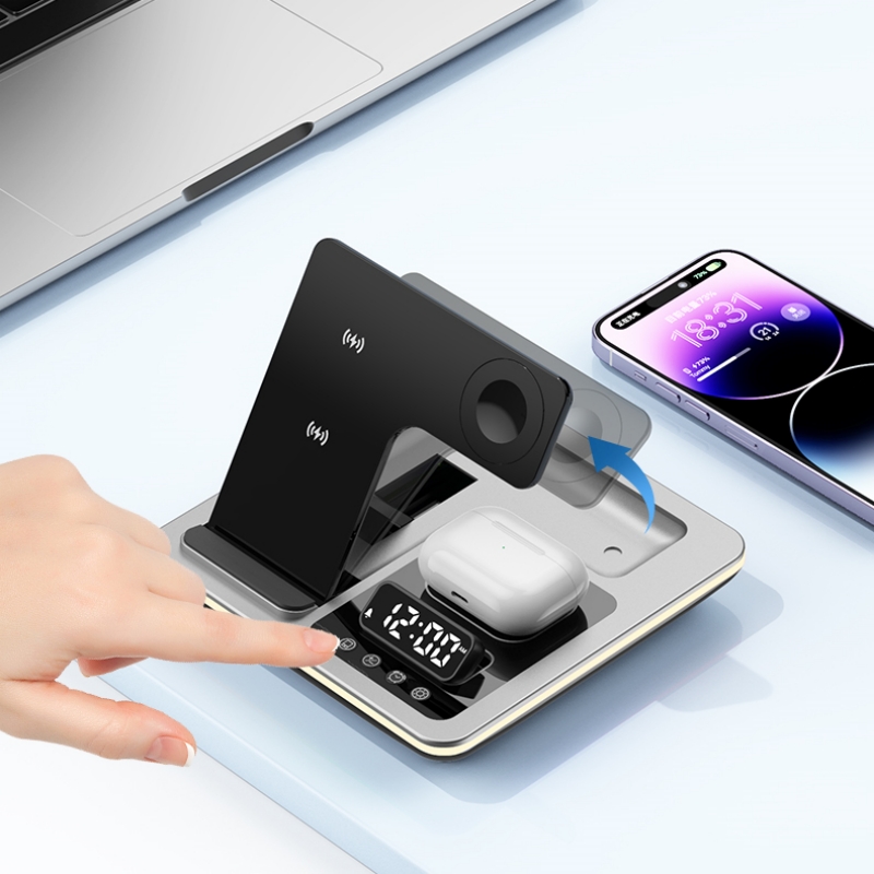 5 in 1 따뜻한 조명 무선 충전 도크 고속 충전 스 - Iwatch Smartwatch 리뷰 및 가격