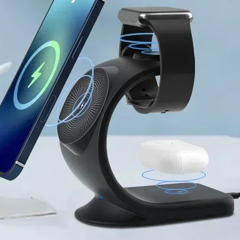 마그네틱 무선 충전기 3 in 1 고속 충전 스테이션  - Iwatch Smartwatch 리뷰 및 가격