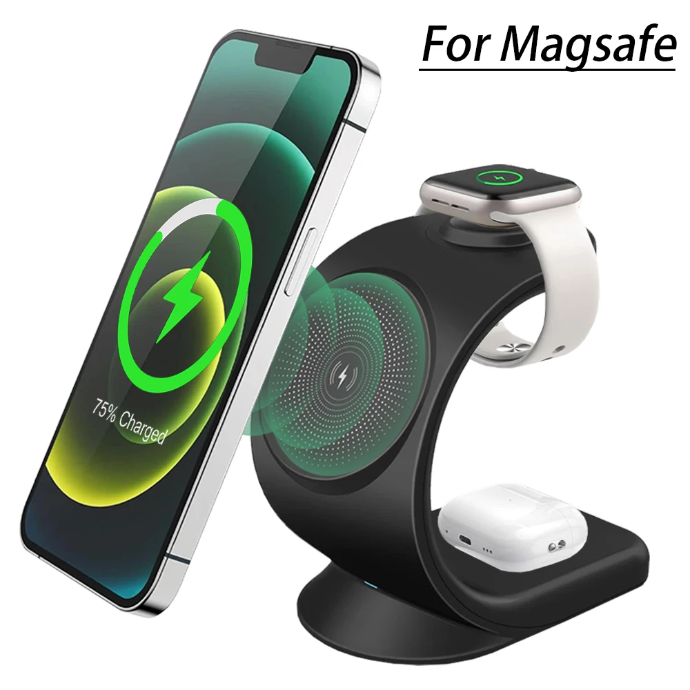 마그네틱 무선 충전기 3 in 1 고속 충전 스테이션  - Iwatch Smartwatch 리뷰 및 가격