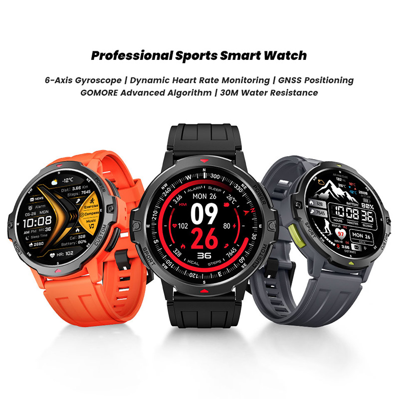 새로운 6축 자이로스코프 군용 GPS 스마트워치 3AT - Smartwatch Timex Watches For Women 리뷰 및 가격
