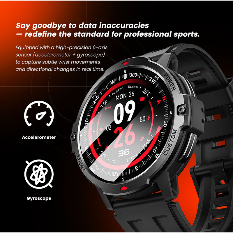 새로운 6축 자이로스코프 군용 GPS 스마트워치 3AT - Smartwatch Timex Watches For Women 리뷰 및 가격